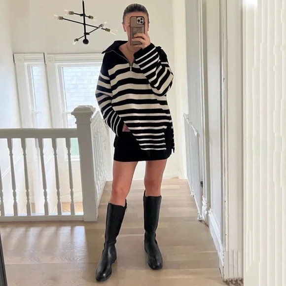 STEVE MADDEN • Black Karsten Riding Blackleat Boot Equestrian Includes Box - Picture 2 of 7